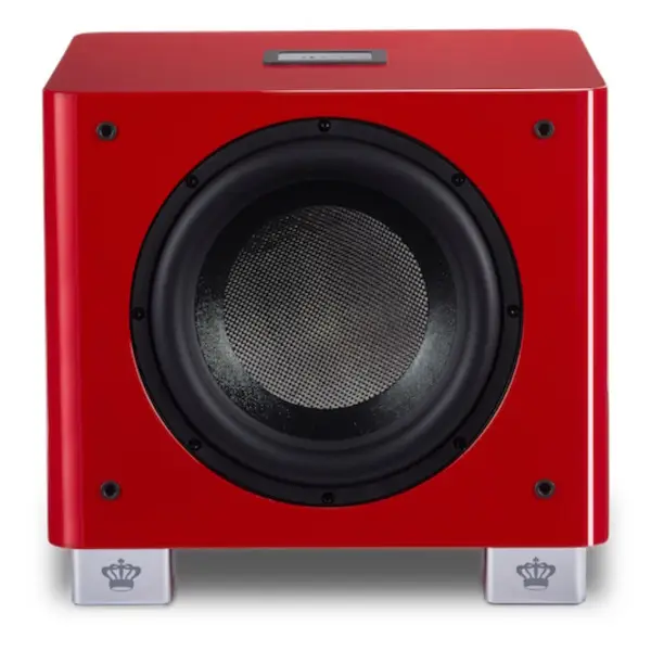 Introducing the T/9x Red Subwoofer: Elevate Your Audio Experience with Italian Elegance