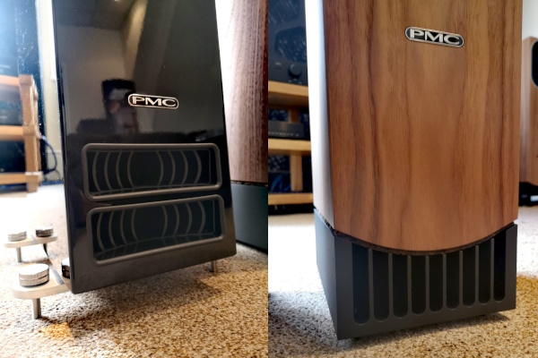 Close-up of PMC prophecy5 LaminairX bass port