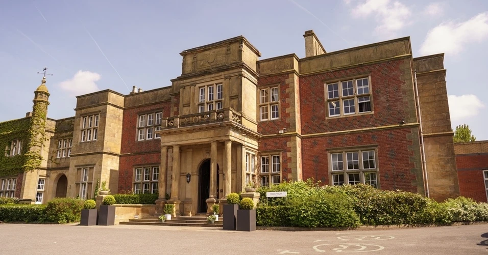 Cranage Hall exterior, venue for the North West Audio Show 2026 – De Vere Cranage Estate, Cheshire